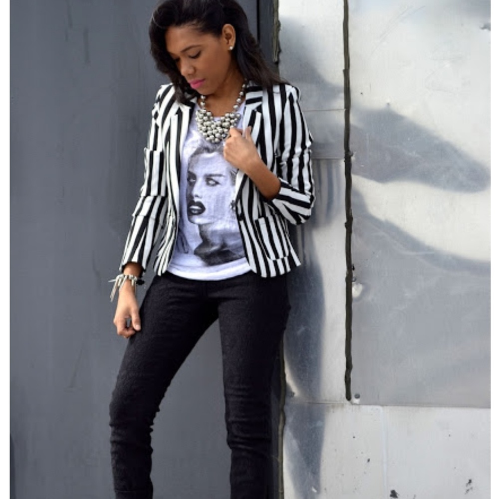 Cropped top blazer